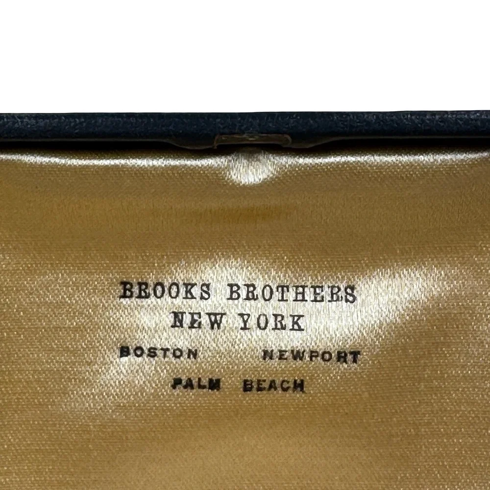 Art Deco Brooks Brothers 14k Yellow White Gold Mother Pearl Cufflinks Studs Set